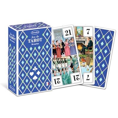 Sentosphère Tarotspel – visueel van de herziene eigenschappen – 78 standaard speelkaarten – 22 voordelen (exclusief excus) – gemaakt in Frankrijk – zachte en glijdende kaart – 1210 Sentosphère Tarotspel – visueel van de herziene eigenschappen – 78 standaard speelkaarten – 22 voordelen (exclusief excus) – gemaakt in Frankrijk – zachte en glijdende kaart – 1210