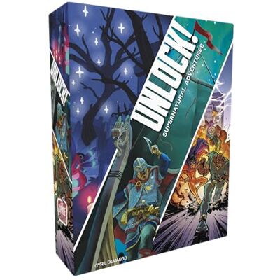 Asmodee Unlock Supernatural Adventures kaartspel – op Escape Room geïnspireerd coöperatief avontuur, plezier voor kinderen en volwassenen, vanaf 10 jaar, 1 tot 6 spelers, 1 uur Asmodee Unlock Supernatural Adventures kaartspel – op Escape Room geïnspireerd coöperatief avontuur, plezier voor kinderen en volwassenen, vanaf 10 jaar, 1 tot 6 spelers, 1 uur