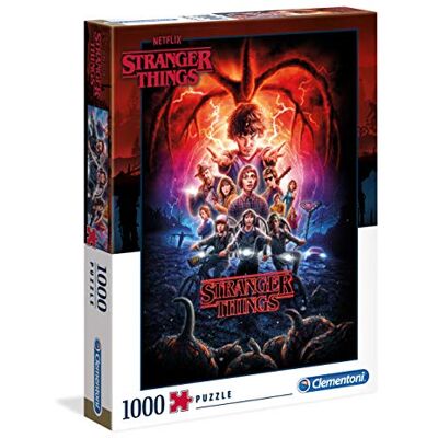 Clementoni 2-1000 stukjes Italia puzzel, kleur Stranger Things 1000, stukjes, 39543 Clementoni 2-1000 stukjes Italia puzzel, kleur Stranger Things 1000, stukjes, 39543
