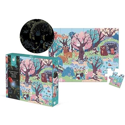Janod Magische kinderpuzzel het bos 24-delig – educatief spel – leren fijne motoriek, concentratie en observatie – FSC-gecertificeerd – vanaf 3 jaar, J02653 Janod Magische kinderpuzzel het bos 24-delig – educatief spel – leren fijne motoriek, concentratie en observatie – FSC-gecertificeerd – vanaf 3 jaar, J02653