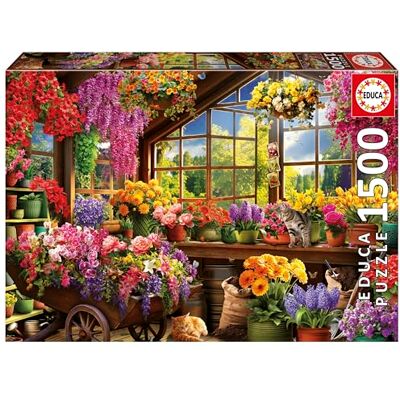 Educa Puzzle de 1500 pièces pour adultes Abri de jardin Dimensions : 85 x 60 cm À partir de 14 ans (20567) Educa Puzzle de 1500 pièces pour adultes Abri de jardin Dimensions : 85 x 60 cm À partir de 14 ans (20567)