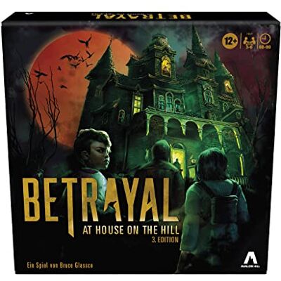 Avalon Hill Hasbro Hill betracal at the house on the hill derde editie, coöperatief bordspel, vanaf 12 jaar, 3 6 spelers, 50 kleurrijke verwenningsscenario's, Eén maat Avalon Hill Hasbro Hill betracal at the house on the hill derde editie, coöperatief bordspel, vanaf 12 jaar, 3 6 spelers, 50 kleurrijke verwenningsscenario's, Eén maat