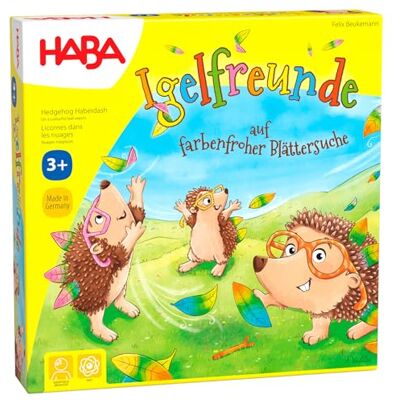 HABA 305587 egelvrienden, dobbelspel voor 2 tot 4 spelers vanaf 3 jaar, compleet speelmateriaal met egelfiguren en bladeren om te steken.(Nederlandse versie niet gegarandeerd) HABA 305587 egelvrienden, dobbelspel voor 2 tot 4 spelers vanaf 3 jaar, compleet speelmateriaal met egelfiguren en bladeren om te steken.(Nederlandse versie niet gegarandeerd)
