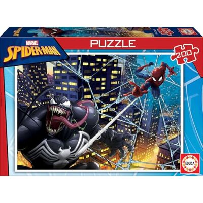Educa Spider-Man. 200-delige puzzel voor kinderen. Bestaat uit grote stukken met onberispelijke afwerking. Aanbevolen vanaf 6 jaar (18100) Educa Spider-Man. 200-delige puzzel voor kinderen. Bestaat uit grote stukken met onberispelijke afwerking. Aanbevolen vanaf 6 jaar (18100)