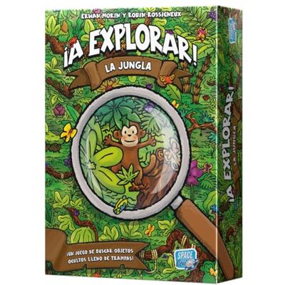 Space Cowboys Asmodee Verken de jungle Snel gezelschapsspel voor gezinnen en kinderen vanaf 6 jaar 2-4 spelers 20 minuten per partij Spaans Space Cowboys Asmodee Verken de jungle Snel gezelschapsspel voor gezinnen en kinderen vanaf 6 jaar 2-4 spelers 20 minuten per partij Spaans