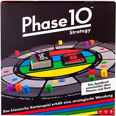 Mattel FTB29 Phase 10 Strategy bordspel voor 2-6 spelers, speelduur: ca. 60 tot 90 minuten vanaf 7 jaar Mattel FTB29 Phase 10 Strategy bordspel voor 2-6 spelers, speelduur: ca. 60 tot 90 minuten vanaf 7 jaar