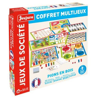 Jeujura Box of (Many) Games bordspellen, meerkleurig (J8457) Jeujura Box of (Many) Games bordspellen, meerkleurig (J8457)