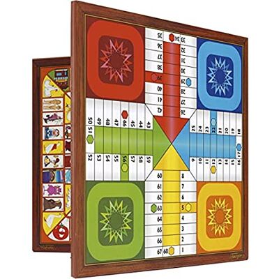 Fournier 521111 Spelbord voor paardjesspel en ganzenspel, meerkleurig, 33 x 33 cm Fournier 521111 Spelbord voor paardjesspel en ganzenspel, meerkleurig, 33 x 33 cm