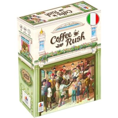 Asmodee Coffee Rush tafelspel, 2-4 spelers, 8+ jaar, editie in het Italiaans Asmodee Coffee Rush tafelspel, 2-4 spelers, 8+ jaar, editie in het Italiaans