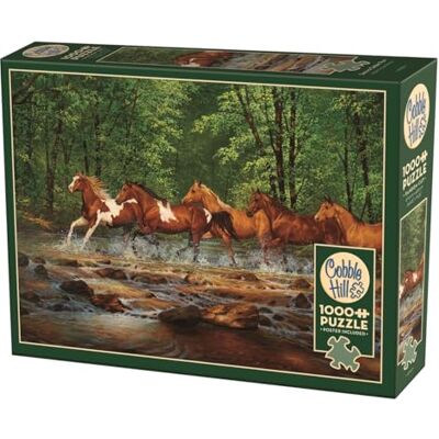 Cobble Hill PUZZLES Wildpferde im Fluss 1000 Teile Cobble Hill PUZZLES Wildpferde im Fluss 1000 Teile
