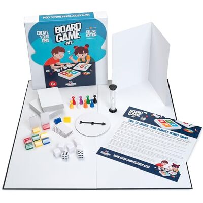Apostrophe Games Deluxe Maak je eigen gezelschapsspelset, knutselset Breng je spelideeën tot leven met alles wat je nodig hebt om vanaf nul een gepersonaliseerd bordspel te creëren Apostrophe Games Deluxe Maak je eigen gezelschapsspelset, knutselset Breng je spelideeën tot leven met alles wat je nodig hebt om vanaf nul een gepersonaliseerd bordspel te creëren