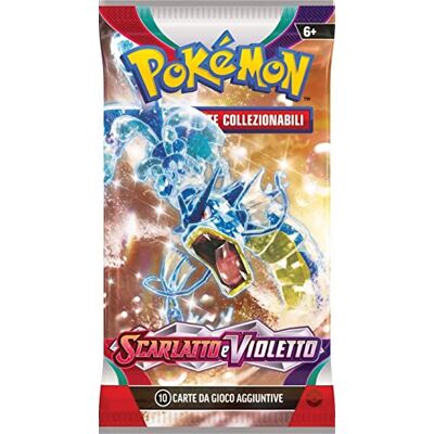 Pokémon Scarlet en Violet 1 pak enkele Italiaanse Booster envelop met 10 kaarten Artwork RANDOM (Nederlands) Zak (FR) Pokémon Scarlet en Violet 1 pak enkele Italiaanse Booster envelop met 10 kaarten Artwork RANDOM (Nederlands) Zak (FR)