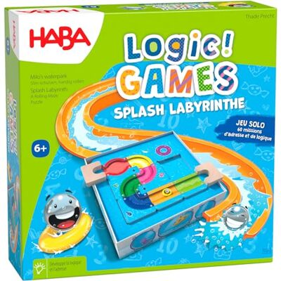 HABA Logic! Games Splash Labyrint Bordspellen Logica spellen 60 Puzzels 6 jaar en ouder 306824 HABA Logic! Games Splash Labyrint Bordspellen Logica spellen 60 Puzzels 6 jaar en ouder 306824