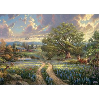 SCHMIDT 58461 Thomas Kinkade, Plattelandsleven, puzzel van 1000 stukjes SCHMIDT 58461 Thomas Kinkade, Plattelandsleven, puzzel van 1000 stukjes