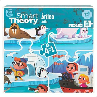 COLORBABY 49738 Arctische en sneeuwpuzzel 4-in-1 van 174 grote stukken/grote puzzelstukken, kinderpuzzel/educatieve spelletjes, dierenpuzzel, kinderpuzzel COLORBABY 49738 Arctische en sneeuwpuzzel 4-in-1 van 174 grote stukken/grote puzzelstukken, kinderpuzzel/educatieve spelletjes, dierenpuzzel, kinderpuzzel