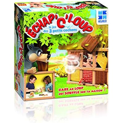Megableu Actiespel ECHAP O Wolf Het spel van 3 biggetjes 678004, meerkleurig Megableu Actiespel ECHAP O Wolf Het spel van 3 biggetjes 678004, meerkleurig