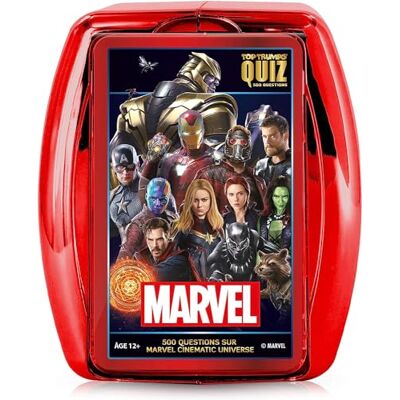 Winning Moves Quiz Marvel Cinematic Universe- 500 geïllustreerde vragen gezelschapsspel reisspel Franse versie. Winning Moves Quiz Marvel Cinematic Universe- 500 geïllustreerde vragen gezelschapsspel reisspel Franse versie.