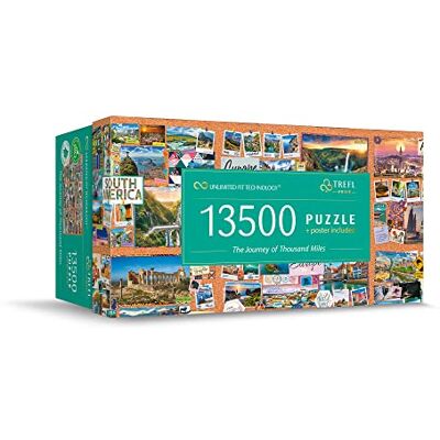 Trefl Prime UFT-puzzel: The Journey of Thousand Miles – 13500 stukjes, bio, collage, reispuzzel, creatief entertainment voor volwassenen en kinderen vanaf 12 jaar Trefl Prime UFT-puzzel: The Journey of Thousand Miles – 13500 stukjes, bio, collage, reispuzzel, creatief entertainment voor volwassenen en kinderen vanaf 12 jaar