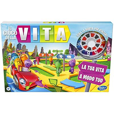 Hasbro spel van het leven, een geschikt spel voor het hele gezin, voor 2-4 spelers, gezelschapsspel voor kinderen vanaf 8 jaar. Hasbro spel van het leven, een geschikt spel voor het hele gezin, voor 2-4 spelers, gezelschapsspel voor kinderen vanaf 8 jaar.