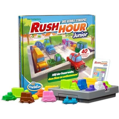 ThinkFun 76603 Rush Hour Junior Het beroemde logicaspel voor kinderen vanaf 5 jaar. Het file spel voor jongens en meisjes. ThinkFun 76603 Rush Hour Junior Het beroemde logicaspel voor kinderen vanaf 5 jaar. Het file spel voor jongens en meisjes.