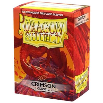 Dragon 100 stuks klassieke kaarthoezen in standaardformaat voor TCG-kaarten, glad, duurzaam, compatibel met Pokemon, Flesh & Blood, One Piece & Magic the Gathering, Crimson Dragon 100 stuks klassieke kaarthoezen in standaardformaat voor TCG-kaarten, glad, duurzaam, compatibel met Pokemon, Flesh & Blood, One Piece & Magic the Gathering, Crimson