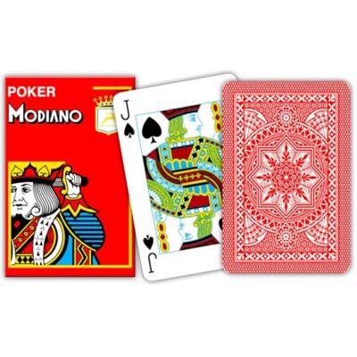 Modiano Bridge 2 Jumbo Index Rood Modiano Bridge 2 Jumbo Index Rood