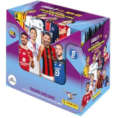 Panini ADRENALYN Ligue 1 McDonald's 2024-2025 Trading Cards Game Box met 50 hoesjes, 004843BOX50F Panini ADRENALYN Ligue 1 McDonald's 2024-2025 Trading Cards Game Box met 50 hoesjes, 004843BOX50F