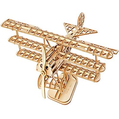 Rolife Model vliegtuig van hout, 3D-puzzel, modelbouw van hout voor volwassenen (Airplane) Rolife Model vliegtuig van hout, 3D-puzzel, modelbouw van hout voor volwassenen (Airplane)