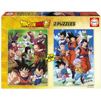 Educa Dragon Ball Set van 2 puzzels van elk 500 stukjes. Afmetingen: 34 x 48 cm vanaf 11 jaar (19915) Educa Dragon Ball Set van 2 puzzels van elk 500 stukjes. Afmetingen: 34 x 48 cm vanaf 11 jaar (19915)