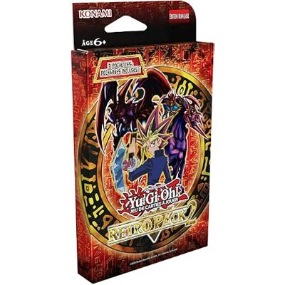 Yu-Gi-Oh! Tuckbox Set van 2 retro boosters Kaartspel 27 kaarten Leeftijd 6 + Franse editie Yu-Gi-Oh! Tuckbox Set van 2 retro boosters Kaartspel 27 kaarten Leeftijd 6 + Franse editie