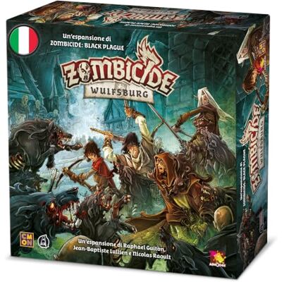 Asmodee Zombicide Black Plague: Wulfsburg, tafelspeluitbreiding, Italiaanse editie Asmodee Zombicide Black Plague: Wulfsburg, tafelspeluitbreiding, Italiaanse editie