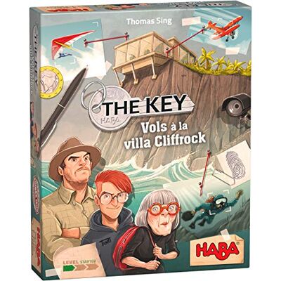 HABA The Key Vluchten naar Villa Cliffrock Company voor kinderen en familie, onderzoeks- en sfeerspel, speelbaar, eenvoudig niveau, 8 jaar +, 305544 HABA The Key Vluchten naar Villa Cliffrock Company voor kinderen en familie, onderzoeks- en sfeerspel, speelbaar, eenvoudig niveau, 8 jaar +, 305544