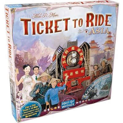 Asmodee Days of Wonder avonturiers van de rail – Ext. Azië FR/EN/DE gezelschapsspel kinderen vanaf 8 jaar 2 tot 6 spelers denk- en strategiespel Asmodee Days of Wonder avonturiers van de rail – Ext. Azië FR/EN/DE gezelschapsspel kinderen vanaf 8 jaar 2 tot 6 spelers denk- en strategiespel