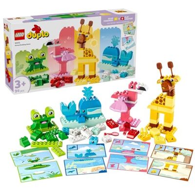 Lego DUPLO Bouwspel voor dieren, educatief speelgoed op kleursortering voor peuters, Montessori-set met figuren en kaarten, verjaardagscadeau voor meisjes of jongens vanaf 3 jaar, 10472 Lego DUPLO Bouwspel voor dieren, educatief speelgoed op kleursortering voor peuters, Montessori-set met figuren en kaarten, verjaardagscadeau voor meisjes of jongens vanaf 3 jaar, 10472
