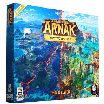 Cranio Creations – Les ruines perdues d'Arnak, Sentiers sinueux – Le dernier ajout au monde d'Arnak – 1-4 Joueurs – Expansion – Âge 12+ Edition en langue italienne Cranio Creations – Les ruines perdues d'Arnak, Sentiers sinueux – Le dernier ajout au monde d'Arnak – 1-4 Joueurs – Expansion – Âge 12+ Edition en langue italienne