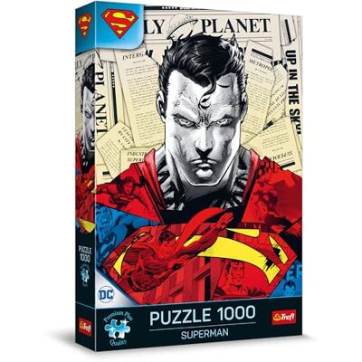 Trefl Premium Plus Quality Superman puzzel 1000 stukjes, puzzelserie met favoriete figuren, perfect op elkaar afgestemde stukken, voor volwassenen en kinderen vanaf 12 jaar Trefl Premium Plus Quality Superman puzzel 1000 stukjes, puzzelserie met favoriete figuren, perfect op elkaar afgestemde stukken, voor volwassenen en kinderen vanaf 12 jaar