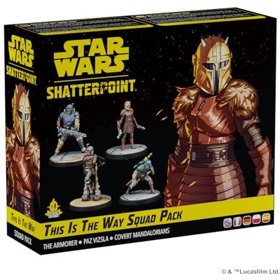 Asmodee Atomic Mass Games Star Wars Shatterpoint This Is The Way Squad Pack Miniaturen Expansion For Star Wars Shatterpoint Miniaturen Game 2 spelers 90 minuten Asmodee Atomic Mass Games Star Wars Shatterpoint This Is The Way Squad Pack Miniaturen Expansion For Star Wars Shatterpoint Miniaturen Game 2 spelers 90 minuten