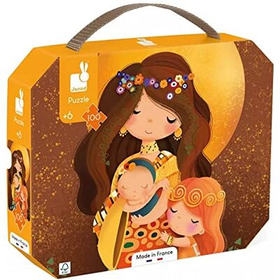 Janod Gustav Geïnspireerd door Klimt-puzzel, 100 stukjes, educatief spel, ontwikkelt geduld en behendigheid, FSC-gecertificeerd, plantaardige inkt, vanaf 6 jaar, J02577, meerkleurig Janod Gustav Geïnspireerd door Klimt-puzzel, 100 stukjes, educatief spel, ontwikkelt geduld en behendigheid, FSC-gecertificeerd, plantaardige inkt, vanaf 6 jaar, J02577, meerkleurig