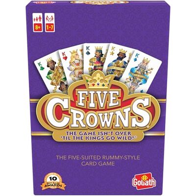 Goliath Five Crowns Kaartspel vanaf 8 jaar, gezelschapsspel voor 1 tot 7 spelers, reisspel en Duitse handleiding verkrijgbaar Goliath Five Crowns Kaartspel vanaf 8 jaar, gezelschapsspel voor 1 tot 7 spelers, reisspel en Duitse handleiding verkrijgbaar
