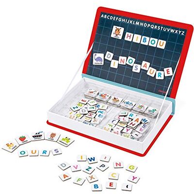 Janod Magneti'Book alfabet – educatief spel, magnetisch, 142-delig, Franse versie – vanaf 3 jaar, J02711 Janod Magneti'Book alfabet – educatief spel, magnetisch, 142-delig, Franse versie – vanaf 3 jaar, J02711