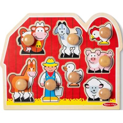 Melissa & Doug Farm Animals Jumbo Knob Houten puzzel Melissa & Doug Farm Animals Jumbo Knob Houten puzzel