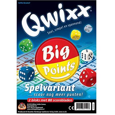 White Goblin Games dobbelspel qwixx big point White Goblin Games dobbelspel qwixx big point