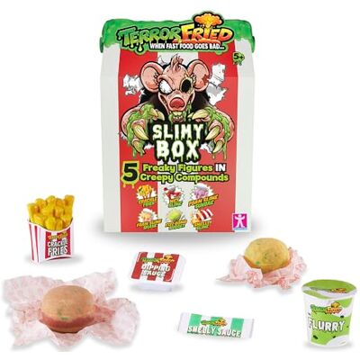 BANDAI Terror Fried CO08094 slijmerige doos als het eten slecht wordt, ontdek de 6 walgelijke verbindingen in je menu en de 5 verzamelfiguren binnenin, meerkleurig, BANDAI Terror Fried CO08094 slijmerige doos als het eten slecht wordt, ontdek de 6 walgelijke verbindingen in je menu en de 5 verzamelfiguren binnenin, meerkleurig,