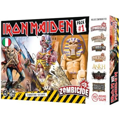 Asmodee Zombicide, 2a Ed Iron Maiden Pack 1, Giocco tafeluitbreiding, 1 stuk Asmodee Zombicide, 2a Ed Iron Maiden Pack 1, Giocco tafeluitbreiding, 1 stuk
