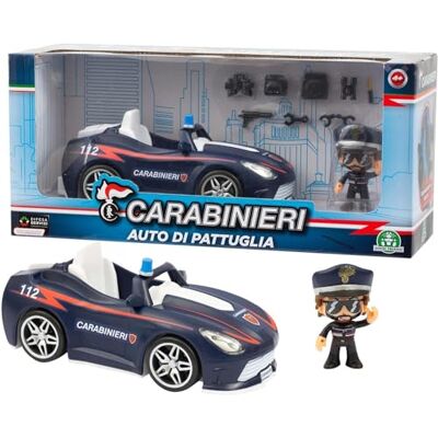 Giochi Preziosi Carabinieri Carabinieri auto met personage Mini Action Hero 7 cm, inclusief accessoires, auto met vrijloopverlichting, voor kinderen vanaf 4 jaar Giochi Preziosi Carabinieri Carabinieri auto met personage Mini Action Hero 7 cm, inclusief accessoires, auto met vrijloopverlichting, voor kinderen vanaf 4 jaar