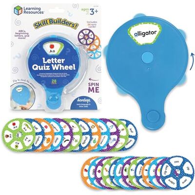 Learning Resources LER3790 letterwiel, vanaf 3 jaar, ABC, letterherkenning, automatische correctie, inclusief 26 kaarten Learning Resources LER3790 letterwiel, vanaf 3 jaar, ABC, letterherkenning, automatische correctie, inclusief 26 kaarten