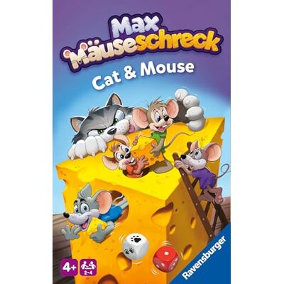 Ravensburger Max Mäuseschreck Reisspel vanaf 4 jaar Ravensburger Max Mäuseschreck Reisspel vanaf 4 jaar
