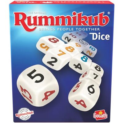 Goliath Rummikub Dice, gezelschapsspel voor kinderen vanaf 7 jaar, dobbelspel voor 2 spelers, familiespel voor spelavonden Goliath Rummikub Dice, gezelschapsspel voor kinderen vanaf 7 jaar, dobbelspel voor 2 spelers, familiespel voor spelavonden