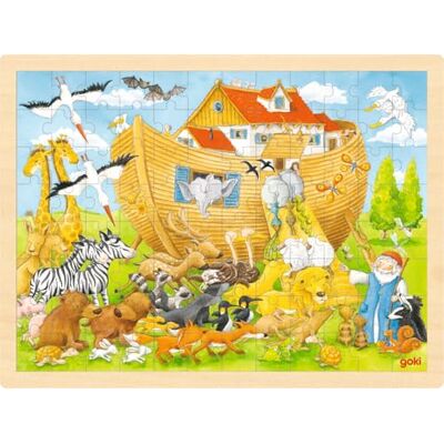 Goki Inlegpuzzel Einzug in de Ark Noah (houten puzzel) Goki Inlegpuzzel Einzug in de Ark Noah (houten puzzel)