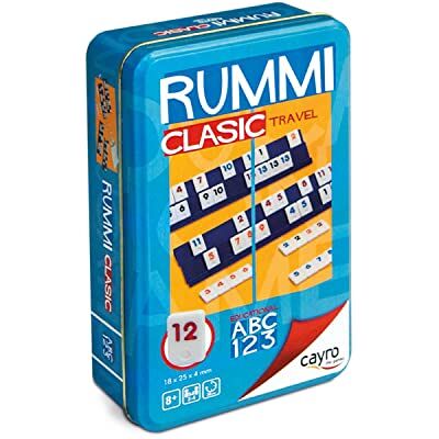 Cayro Rummi 8 jaar klassiek model grappig gezelschapsspel voor kinderen en volwassenen reiseditie in metalen doos ideaal voor 2-4 spelers Cayro Rummi 8 jaar klassiek model grappig gezelschapsspel voor kinderen en volwassenen reiseditie in metalen doos ideaal voor 2-4 spelers